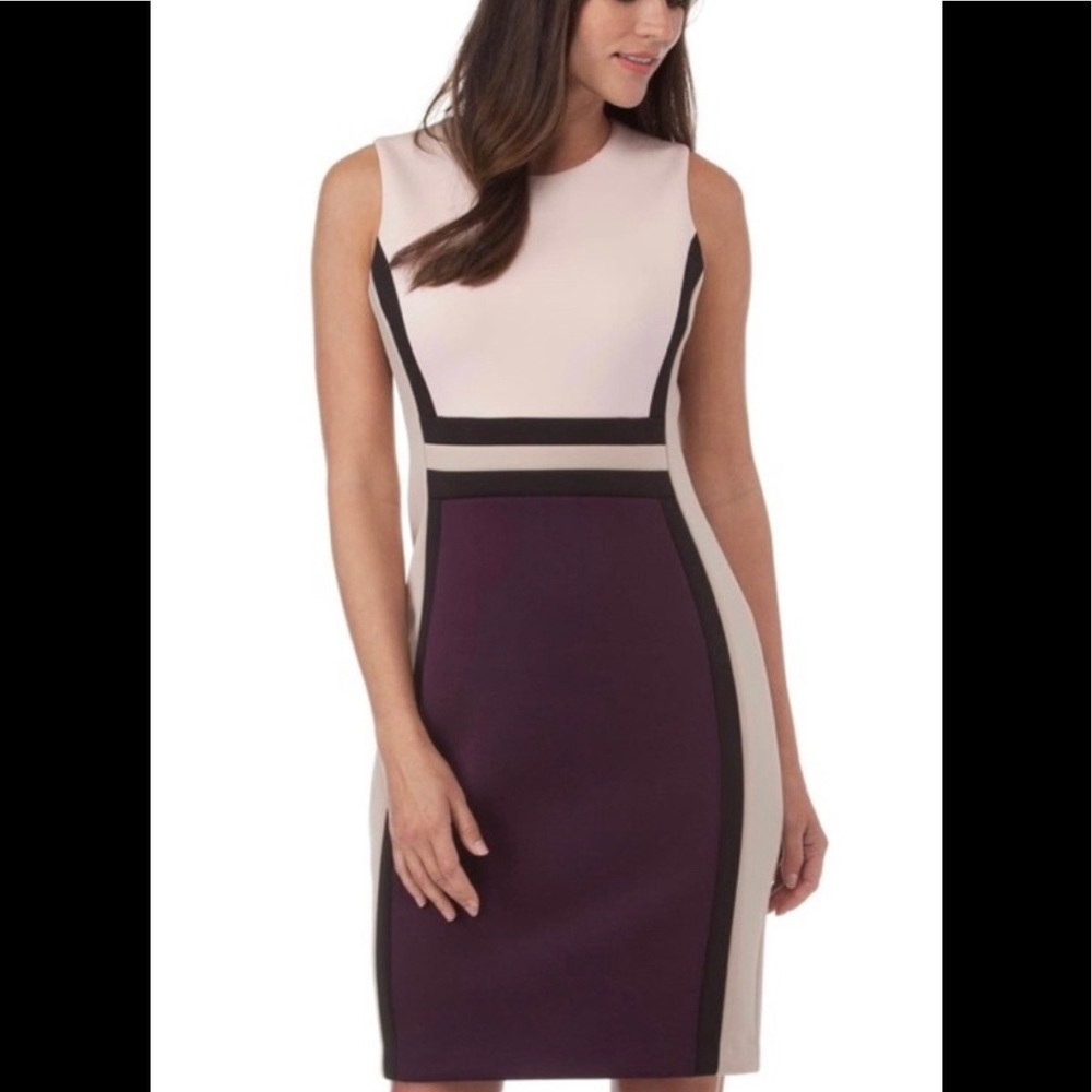Calvin Klein color block dress